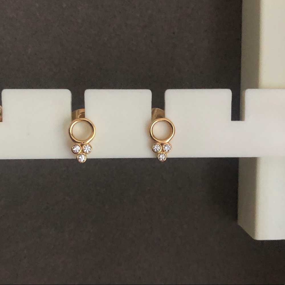 Gorjana 18k-gold plate/cubic zirconia Earrings